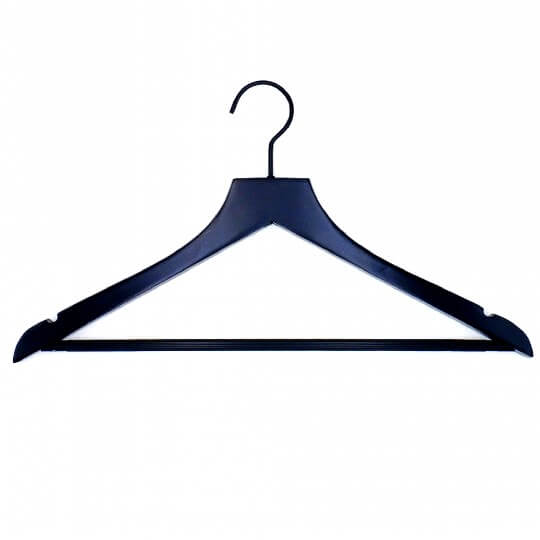 45cm suit hanger black mat 2002 1