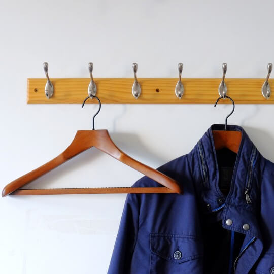 45cm wood heavy coat hanger on rack 3004 5