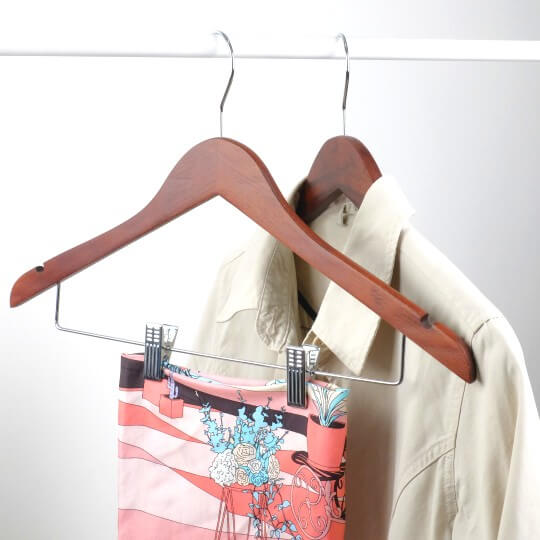 3 Space saving clothes hangers