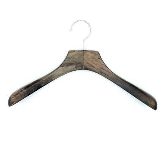 bespoke wooden extra wide coat hanger 1