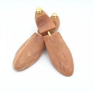 Men's Quality Cedar Shoe Widener Single Tube Golden Knob Shoe Tree Luke